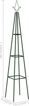 vidaXL-Plantenklimrekken-2-st-35x35x195-cm-ijzer-donkergroen