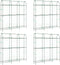 vidaXL - Plantenklimrekken - 4 - st - U-frame - staal
