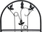 vidaXL - Plantenrek - 3-laags - 52x28x128 - cm - ijzer - zwart