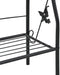 vidaXL - Plantenrek - 3-laags - 52x28x128 - cm - ijzer - zwart