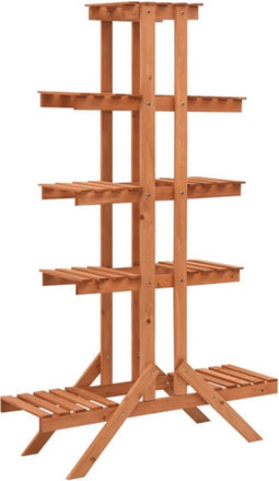 vidaXL - Plantenrek - 83x25x132 - cm - massief - vurenhout
