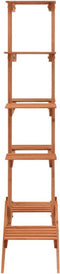 vidaXL - Plantenrek - 83x25x132 - cm - massief - vurenhout