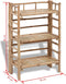 vidaXL - Plantenrek - bamboe - met - 3 - plankjes