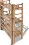 vidaXL - Plantenrek - bamboe - met - 3 - plankjes