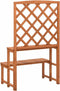 vidaXL - Plantenrek - met - latwerk - 70x42x115 - cm - massief - vurenhout