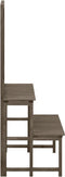 vidaXL - Plantenrek - met - latwerk - 70x42x115 - cm - massief - vurenhout - grijs