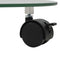 vidaXL - Plantenrollers - rond - 28 - cm - gehard - glas - 2 - st