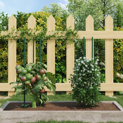 vidaXL - Plantenstaken - 30 - st - 60 - cm - staal - groen