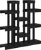 vidaXL - Plantenstandaard - 104,5x25x109,5 - cm - massief - grenenhout - zwart
