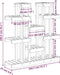 vidaXL - Plantenstandaard - 104,5x25x109,5 - cm - massief - grenenhout