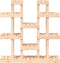 vidaXL - Plantenstandaard - 104,5x25x109,5 - cm - massief - grenenhout