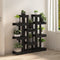 vidaXL - Plantenstandaard - 104,5x25x109,5 - cm - massief - grenenhout - zwart