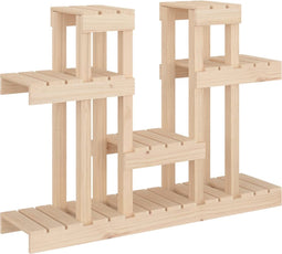 vidaXL - Plantenstandaard - 104,5x25x77,5 - cm - massief - grenenhout