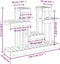 vidaXL - Plantenstandaard - 104,5x25x77,5cm - massief - grenenhout - honingbruin