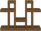 vidaXL - Plantenstandaard - 104,5x25x77,5cm - massief - grenenhout - honingbruin