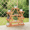 vidaXL - Plantenstandaard - 110x25x105 - cm - massief - vurenhout