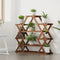 vidaXL - Plantenstandaard - 110x25x105 - cm - massief - vurenhout