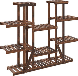 vidaXL - Plantenstandaard - 110x25x110,5 - cm - massief - vurenhout