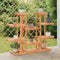 vidaXL - Plantenstandaard - 110x25x110,5 - cm - massief - vurenhout