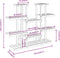 vidaXL - Plantenstandaard - 110x25x110,5 - cm - massief - vurenhout