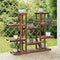 vidaXL - Plantenstandaard - 110x25x110,5 - cm - massief - vurenhout