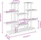 vidaXL - Plantenstandaard - 110x25x110,5 - cm - massief - vurenhout