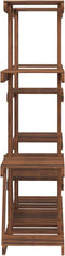 vidaXL - Plantenstandaard - 110x25x110,5 - cm - massief - vurenhout