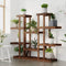 vidaXL - Plantenstandaard - 110x25x110,5 - cm - massief - vurenhout