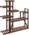 vidaXL - Plantenstandaard - 110x25x111 - cm - massief - vurenhout