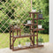 vidaXL - Plantenstandaard - 110x25x111 - cm - massief - vurenhout