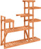 vidaXL - Plantenstandaard - 110x25x111 - cm - massief - vurenhout