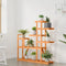 vidaXL - Plantenstandaard - 110x25x111 - cm - massief - vurenhout