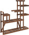 vidaXL - Plantenstandaard - 110x25x111 - cm - massief - vurenhout