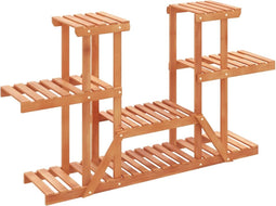 vidaXL - Plantenstandaard - 110x25x73 - cm - massief - vurenhout