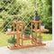 vidaXL - Plantenstandaard - 110x25x73 - cm - massief - vurenhout