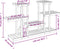vidaXL - Plantenstandaard - 110x25x73 - cm - massief - vurenhout
