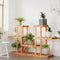 vidaXL - Plantenstandaard - 110x25x73 - cm - massief - vurenhout