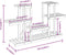 vidaXL - Plantenstandaard - 110x25x73 - cm - massief - vurenhout
