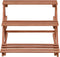vidaXL - Plantenstandaard - 3-laags - 48x45x40 - cm - cederhout