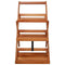 vidaXL - Plantenstandaard - 3-laags - 50x63x80 - cm - massief - acaciahout