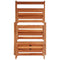 vidaXL - Plantenstandaard - 3-laags - 50x63x80 - cm - massief - acaciahout