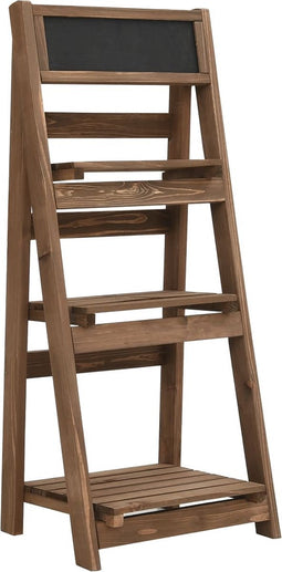 vidaXL - Plantenstandaard - 3-laags - met - bord - 40x30x90 - cm - massief - vurenhout