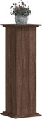 vidaXL - Plantenstandaard - 33x33x100 - cm - bewerkt - hout - bruin - eikenkleurig