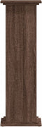 vidaXL - Plantenstandaard - 33x33x100 - cm - bewerkt - hout - bruin - eikenkleurig