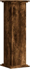 vidaXL - Plantenstandaard - 33x33x100 - cm - bewerkt - hout - gerookt - eikenkleurig