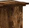 vidaXL - Plantenstandaard - 33x33x100 - cm - bewerkt - hout - gerookt - eikenkleurig