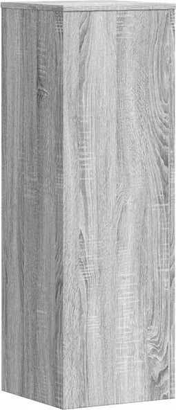 vidaXL - Plantenstandaard - 33x33x100 - cm - bewerkt - hout - grijs - sonoma - eiken