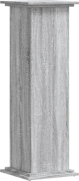 vidaXL - Plantenstandaard - 33x33x100 - cm - bewerkt - hout - grijs - sonoma - eiken