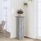 vidaXL - Plantenstandaard - 33x33x100 - cm - bewerkt - hout - grijs - sonoma - eiken