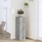 vidaXL - Plantenstandaard - 33x33x100 - cm - bewerkt - hout - grijs - sonoma - eiken